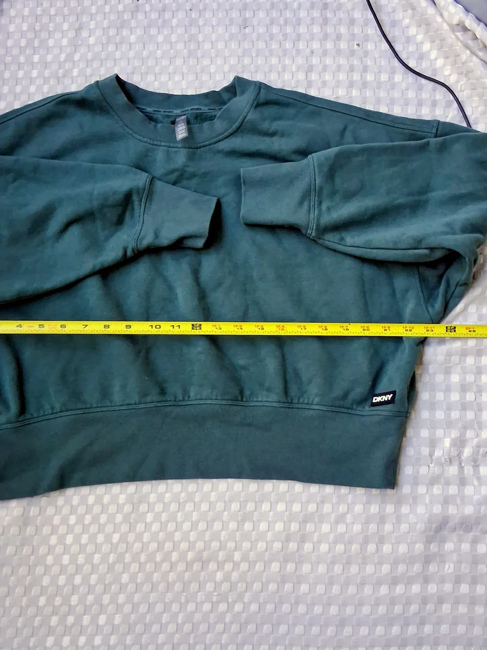 DKNY Women's Forest Green Crewneck Sweatshirt Size S